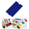 thumbnail image 1 of Paleta de acuarela de 28 compartimentos, latas de acuarela de 13,9 x 7,2 cm con medias bandejas para artistas para mezclar colores y pintar al óleo Azul, 1 of 8