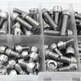 thumbnail image 6 of Joernso 480Pcs M2/M3/M4 Stainless Steel Hex Socket Round Head Cap Bolts Screws Nuts Kit with Storage Box for Repairing, 6 of 7