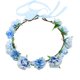 thumbnail image 1 of 5 uds versión coreana de la oreja izquierda elegante flor perla diamantes de imitación colgante oreja cabeza flor pura joyería hecha a mano para la cabeza (azul) brillar Electrónica, 1 of 5