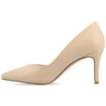 thumbnail image 3 of Journee Women's Gabriella SuperNatural Shades Wide Width Slip On Pointed Toe Pumps, 3 of 10
