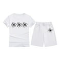 thumbnail image 4 of Kids Summer Outfits Fashion Short Sleeve Casual Girls Tops and Shorts Girls Two Piece Outfits 4-5 Years Girl Outfits Cute&nbsp;Girl&nbsp;Clothing, 4 of 4