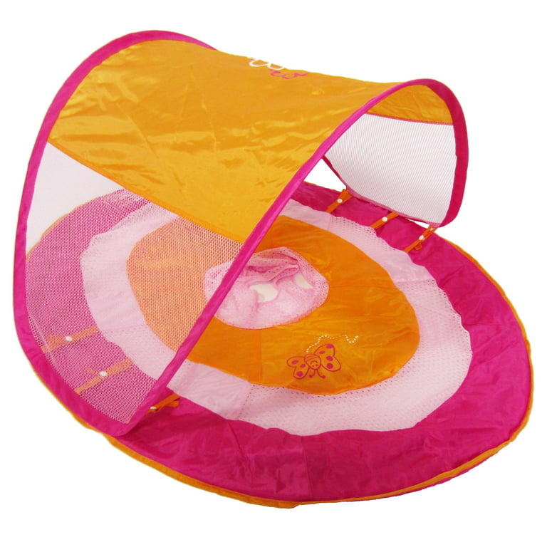 SwimWays Baby Spring Float Sun Canopy, Pink Fish 