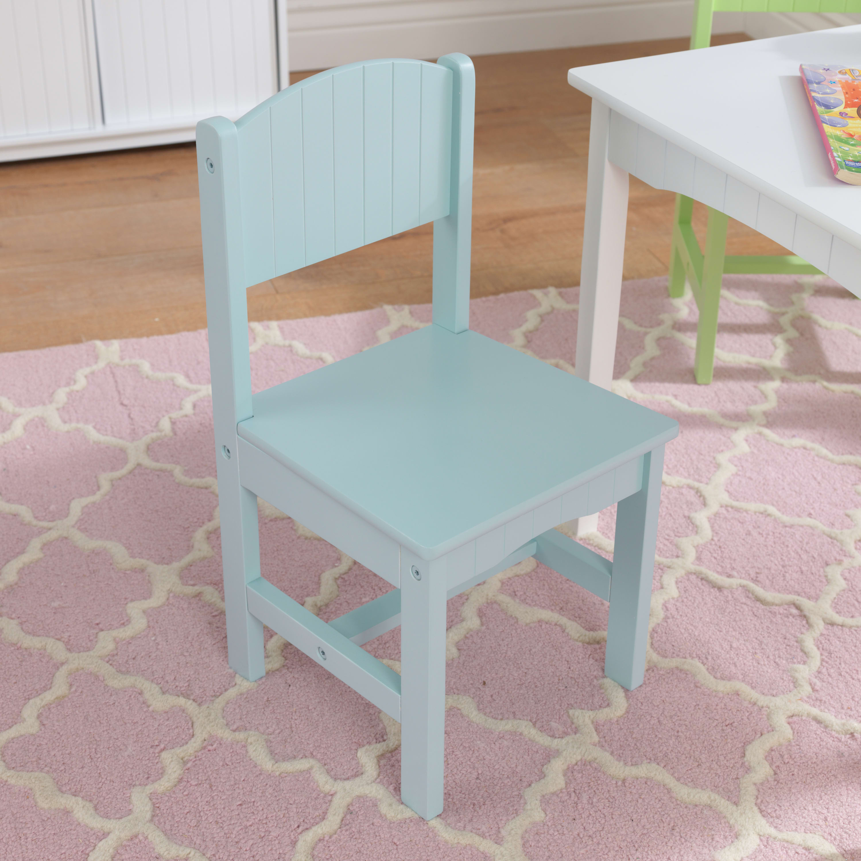 KidKraft Nantucket Children's Wooden Table & 4 Chair Set, Pastel Colors - image 6 of 9