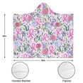 thumbnail image 3 of Wearable Blanket,Pink Breast Cancer Hooded Wearable Sherpa Blanket for Adults & Teens,Winter Poncho Shawl Wrap Cape Thick Warm,50"x60", 3 of 5