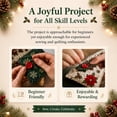 thumbnail image 3 of DIY Sewing Kit for Layered Fabric Christmas Tree Ornament, Vintage Quilt‑Style Handmade Hanging Decoration, Beginner Friendly Holiday Craft Gift for Home Xmas Tree Decor, 8 Inch, 3 of 11