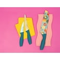 thumbnail image 4 of Dura Living 3 Piece Colorful Tropical Kitchen Knife Set - Nonstick Stainless Steel, Ultra Sharp Blades with Matching Sheaths, 4 of 6