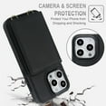 thumbnail image 2 of Wallet Case for iPhone 14 Pro, with Wrist Strap and Shoulder Strap, RFID Blocking Card Slots, Classic Kickstand Magnetic Flip PU Leather Phone Case Cover for iPhone 14 Pro, Black, 2 of 8