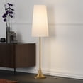 thumbnail image 2 of Evelyn&Zoe Mid-Century 60 in 1-Light Adjustable Height Floor Lamp, Gold, 2 of 10