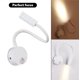 thumbnail image 2 of Lámpara de lectura LED de pared de 12 piezas, color blanco, lámpara de escritorio, luz blanca cálida, diseño con protección ocular, lámpara de noche con interruptor., 2 of 5