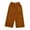 Orange, variant on Kids Corduroy Cropped Flare Pants Elastic High Waist Ribbed Bell-Bottom Sweatpants Boys Girls Wide Leg Baggy Trousers