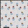 thumbnail image 2 of Stylish Fabric Conversational Stylish French Bulldog Design 100% Cotton Quilting Fabric for DIY Projects by the Yard - (Silver, White, Teal, Yellow and Red) - PRINT FABRIC, 2 of 2