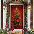 thumbnail image 5 of Christmas Front Door Cover - Xmas Tree Door Cover Banner - Merry Christmas Door Hanging Backdrop Decorations Winter Xmas Backdrop for Party Outdoor Indoor Home, 35 X 71 Inch, 5 of 7