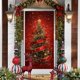 thumbnail image 5 of Christmas Door Cover Decorations with Santa Claus Pattern Holiday Party Decorative for Front Door Indoor Wall Fireplace Mantle Home Festive Xmas Decor, 5 of 6