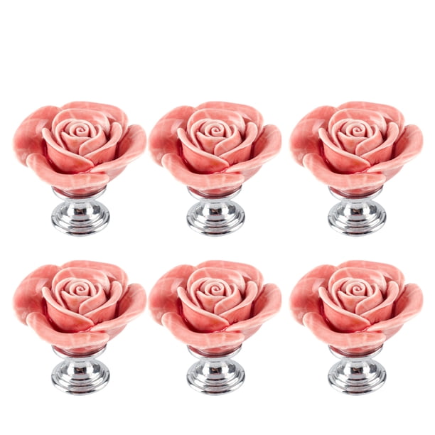 6pcs Rose Formado Cajón Manera Estilo Moderno Cajonera Cajón Tóbos