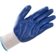 thumbnail image 2 of Global Industrial Latex Coated String Knit Work Gloves Natural/Blue X-Large 12 P, 2 of 5