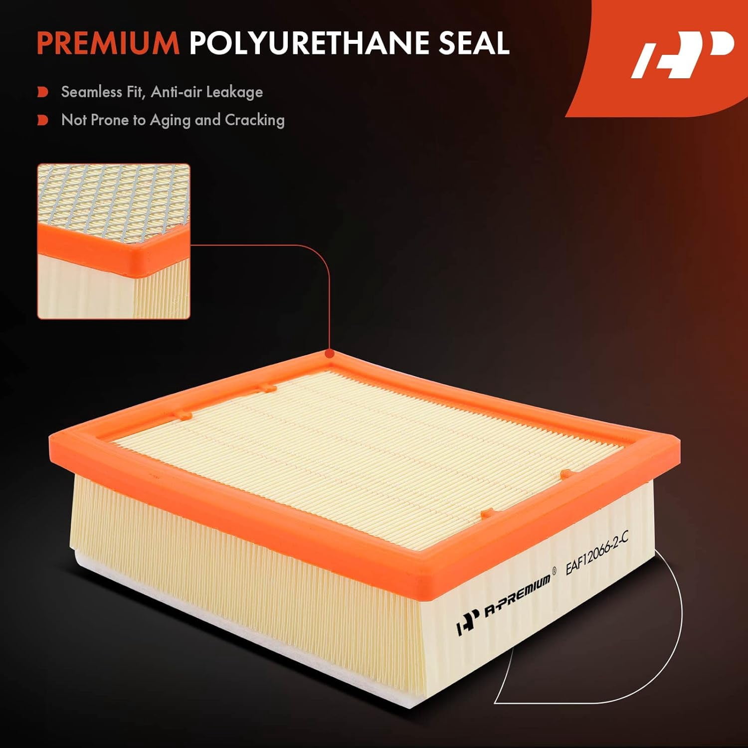 A-Premium 2-PC Engine Air Filter Compatible with Fiat 500X & Jeep Compass, Renegade & Ram ProMaster City, 2015-2022, 1.4L 2.4L, Flexible Panel, Replace# 68247339AA