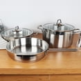 thumbnail image 2 of Serenk Modernist 5 Piece Stainless Steel Pots and Pan Set, 2 of 2