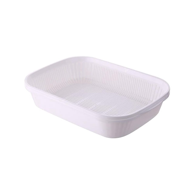 Doble Capa, Filtro De Plástico, Cesta De Lavado De Verduras Para Cocina, Restaurante, Hotel Kearding HA042347-02
