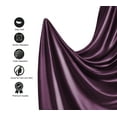 thumbnail image 3 of Luxury Satin Sheets Set King Size Purple, 4-Piece Bedding Sets with Deep Pockets - Soft and Smooth Satin Bed Sheets for Ultra Comfort and Elegance, 3 of 8