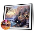 thumbnail image 2 of 5D DIY diamante pintura completo redondo taladro faro pared decoración Rhinestone arte FLhrweasw Nuevo, 2 of 9