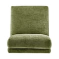 thumbnail image 6 of NPD Furniture Zenda Fabric Swivel Accent Chair w/ Wooden Base in Green, 6 of 16