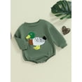 thumbnail image 3 of Musuos Baby Long Sleeve Romper, 0-18M Round Neck Embroidery Duck Fall Bodysuit Clothes for Girls Boys, 3 of 8