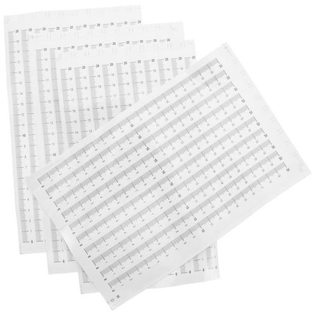 LOLIPPYY 60Pcs Adhesive Ruler Sticker with Clear Metric Scale for Professional Measurement Projects
