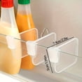 thumbnail image 3 of Adjustable Snap-On Fridge Divider Organizer – Food-Grade Plastic Shelf Separators for Refrigerator Space-Saving, Easy to Install, 3 of 7