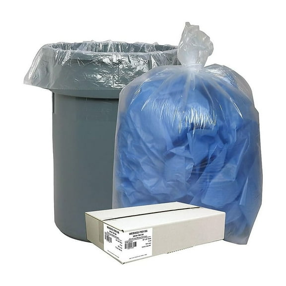 Webster Classic 55-60 Gallons Trash Bags Clear 538991