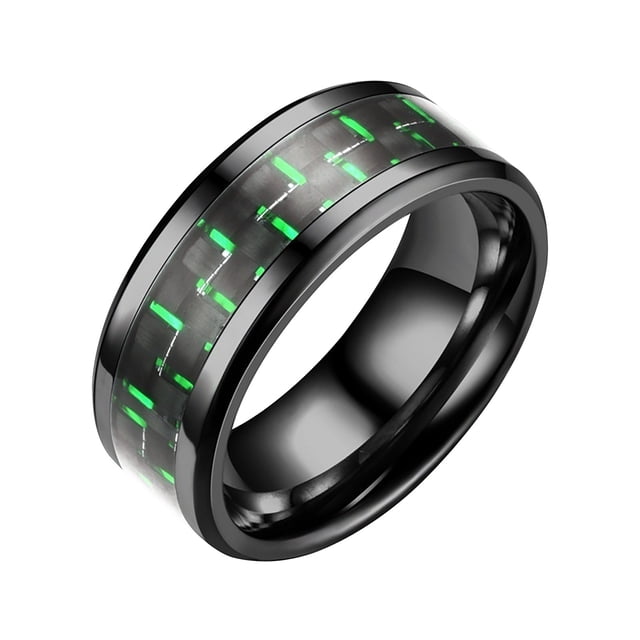 Valentines Day Engagement Wedding Ring White Square Zircon Couple Ring