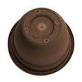 thumbnail image 6 of Bloem Ariana 12" Chocolate Round Self-Watering Resin Planter Pot - Rolled Rim Indoor and Outdoor Gardening Planter, 6 of 6
