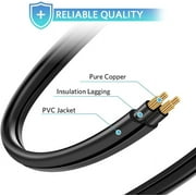 AC Power Supply Cord Replacement(6 Ft Long) for Recliner Lift Chair Okin, Limoss, Pride, Lazboy, Berkline, etc.