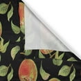 thumbnail image 5 of Ambesonne Fruits Grommet Curtain, Hand Drawn Tree Branches, 50" x 120", Fern Green Red Black, 5 of 6