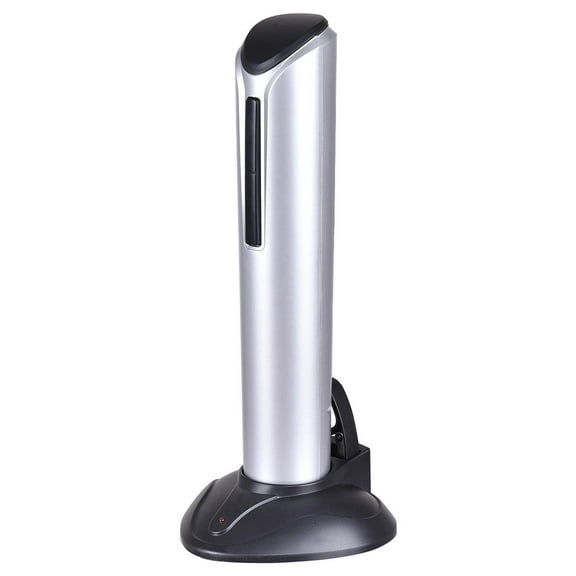 Giantex Cordless Electric Wine Bottle Opener, Corkscrew Opener w/Foil Cutter & LED Light