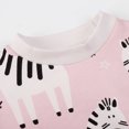 thumbnail image 3 of Toddler Girl Pink Sweatshirt Zebra Long Sleeve Shirt Cute Fall Clothes 5T (192）, 3 of 5