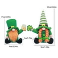 thumbnail image 2 of 2PCS St Patricks Day Gnomes Decorations, Irish Leprechaun Gnome Table Decor Saint Paddy's Day Gift Nisse Lucky Shamrock Decor Farmhouse St Patricks Tiered Tray Decor, 2 of 9