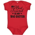 thumbnail image 3 of Inktastic My Best Friend is My Big Sister with Hearts Boys or Girls Baby Bodysuit, 3 of 5