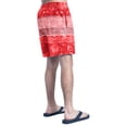 thumbnail image 2 of Men's G-III Sports by Carl Banks  Red/Gray Kansas City Chiefs Horizon Volley Swim Shorts, 2 of 2
