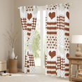 thumbnail image 3 of Castle Fairy Love Heart Print Curtains Pack of 2 (42x84 Each) for Boys Girls,Romantic Valentine Curtains Blackout,Geometric Stripes Plaid Bedroom Curtains,Ultra Soft Home Decor, 3 of 6