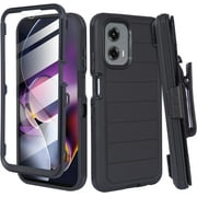 ThousandGear Compatible for Motorola Moto G Stylus 5G 2024 Case with Clip Belt Holster, Heavy Duty Military Grade Drop Protective Case with Built in Screen Protector (Pro Series)