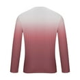 thumbnail image 4 of Men's Gradient Shirts Long Sleeve T-Shirts Casual Crewneck Ombre Tee Fall Fashion Athletic Sweatshirts Loose Pullover Graphic Tee Shirts, 4 of 4