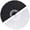 SLD33CM-1B1W, variant on 2pcs pack Large Foldable Hand Fan 33cm 13inch 1pcs Black plus 1pcs White Solid Handheld Fan for DIY Painting