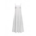 thumbnail image 3 of White Womens Tiered Maxi Dress | 100% Cotton Lightweight Boho A-Line Sleeveless Dress, 3 of 8