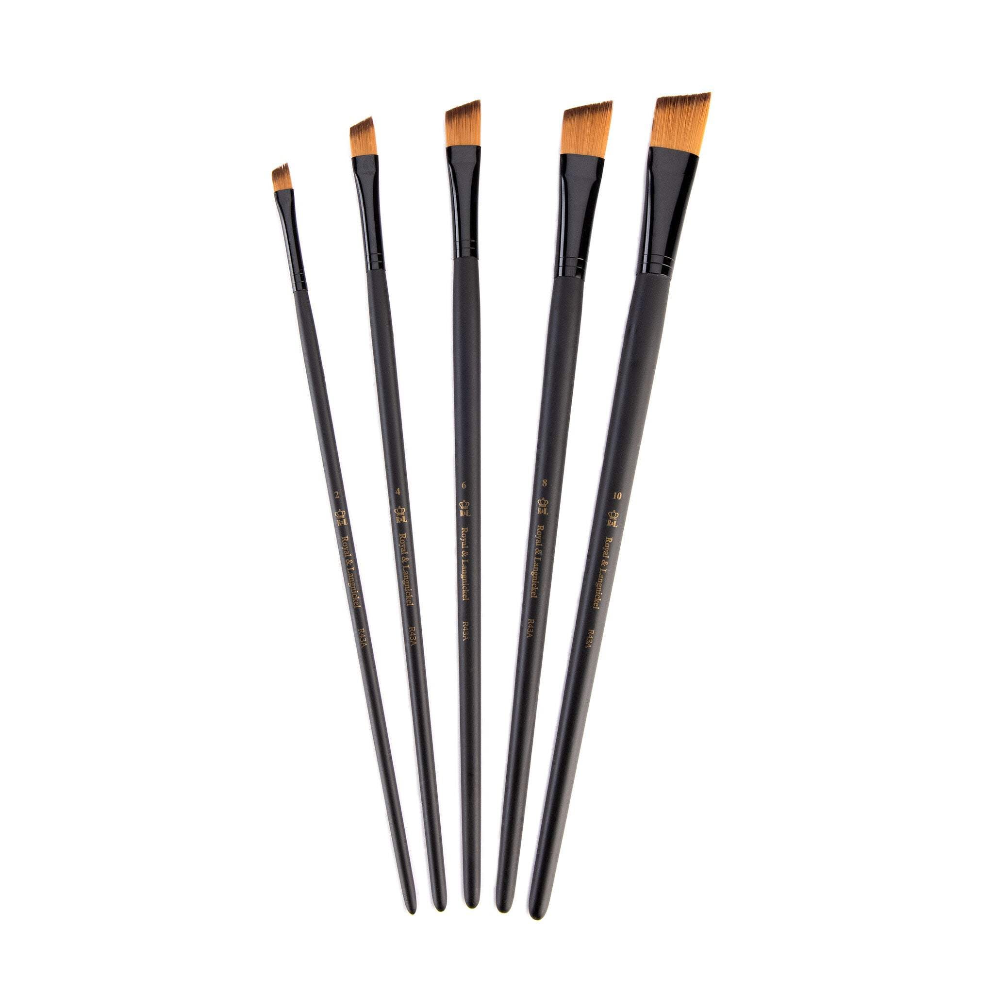 RSET-4308 | Essentials™ 5pc Gold Taklon Variety Brush Set 4308