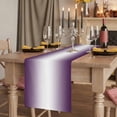 thumbnail image 2 of Dark Purple Ombre Table Runner 72 Inches Long,Purple White Gradient Modern Abstract Art Cotton Linen Table Runners Dresser Scarves,Tabletop Scarf Furniture Cover for Home Dinner Party Decor 13"x72", 2 of 8