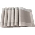 thumbnail image 1 of 6pcs mantelitos para la mesa del restaurante, antideslizantes y con aislamiento térmico, café oscuro Inevent HA8028-02B, 1 of 2