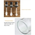 thumbnail image 4 of Juego de 3 tarros de condimentos transparentes para especias, tarros de condimentos de vidrio para sal y azúcar, recipiente de almacenamiento transparente con cuchara, botella de aceite de o, 4 of 5