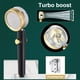 thumbnail image 4 of Handheld High Presión cabezal de ducha Rotinkler Rotación de 360 ​​grados Masaje de Ducha Ducha Hogar Hotel Baño Adulto Familia Negro Tipo 1 Dido Hogar, 4 of 6