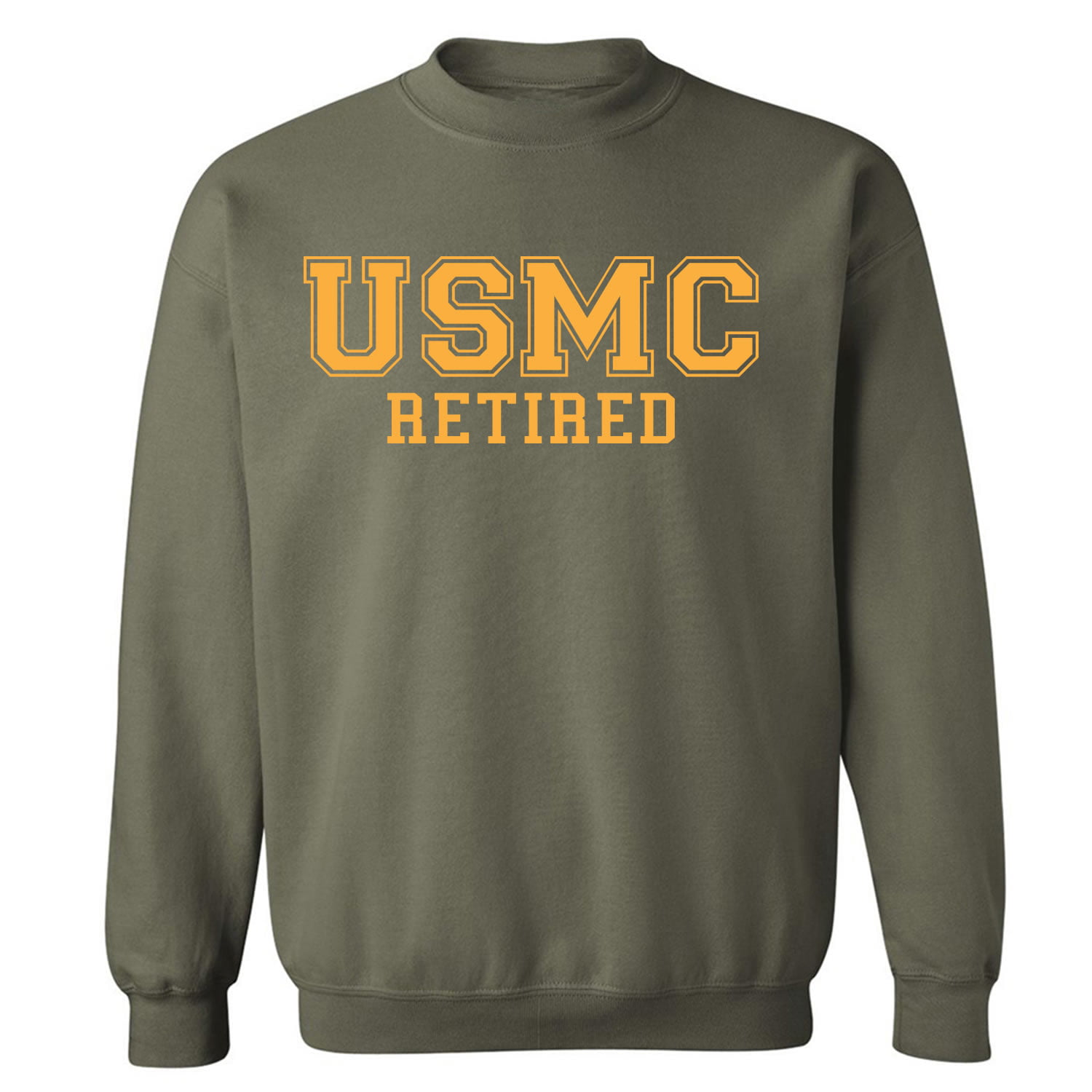 zerogravitee USMC Retired Gold Logo Crewneck Sweatshirt 