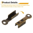 thumbnail image 4 of 400 Pcs Fold Over Cord Ends, 8.1x1.2mm Ribbon Crimp Ends Cap, Clasp Tips for Leather Craft Making Diy (Bronze), 4 of 6